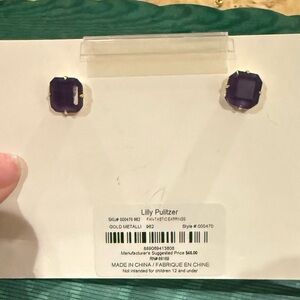 Loren Hope  Purple Stud Earrings